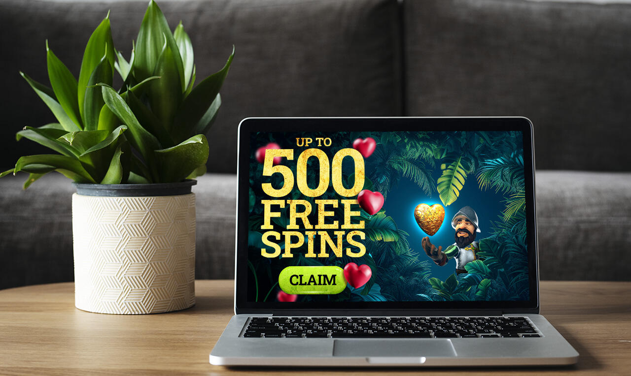 500 free spins valentine offer Gonzo slot game