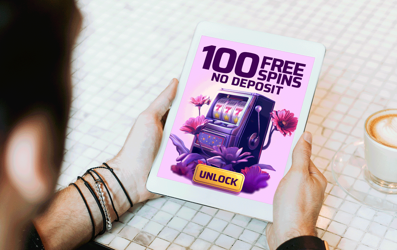 Spring online slots banner ad