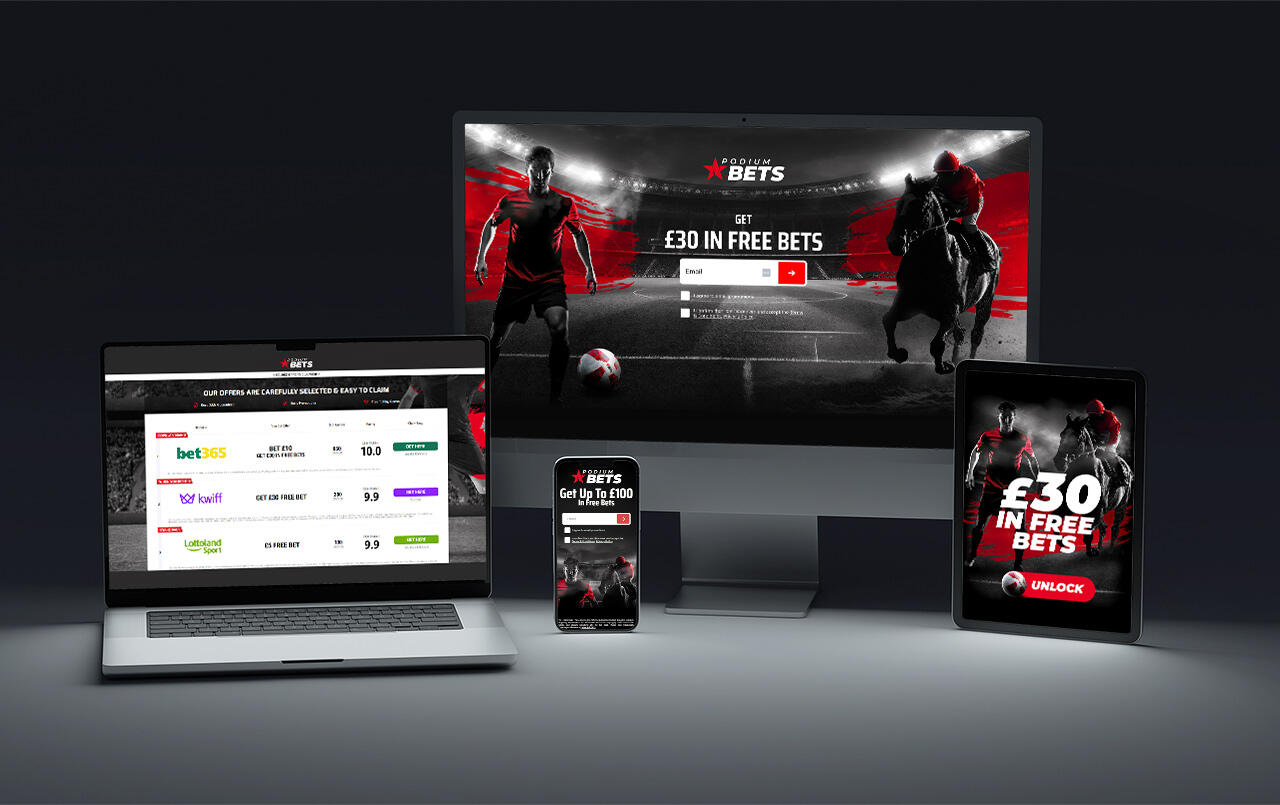 Podium bets landing page soccer and horse racing